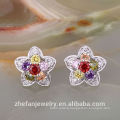 Fashion earring designs new model gold cutting earrings Dubai jewelry